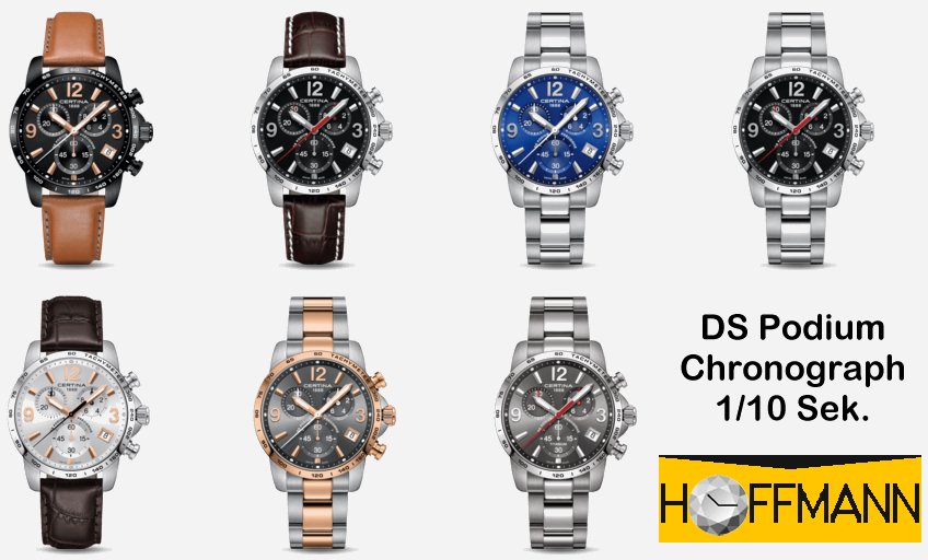 DS Podium Chronograph 1/10 Sek DS Podium Chronograph 1/10 Sek
