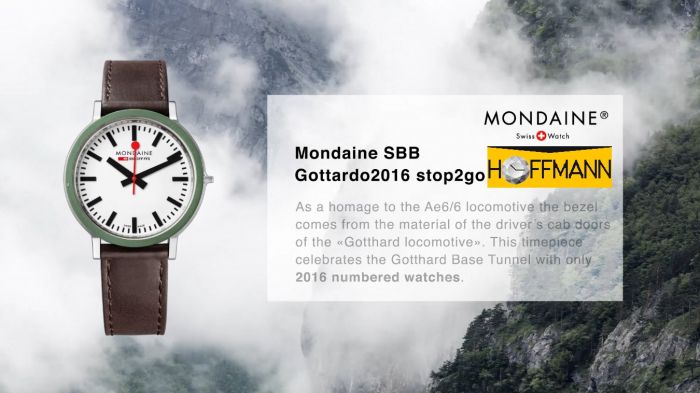 Mondaine gottardo 2016 quartz watch top
